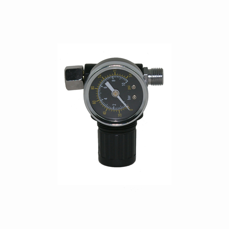 Mini compressed air pressure gauge
